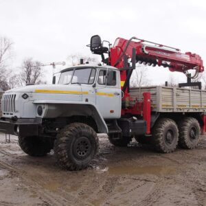 Бурильно-крановая машина на базе УРАЛ 4320 HOTOMI AUGER LS 2656 с двухрядной кабиной